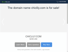 Tablet Screenshot of chiclily.com